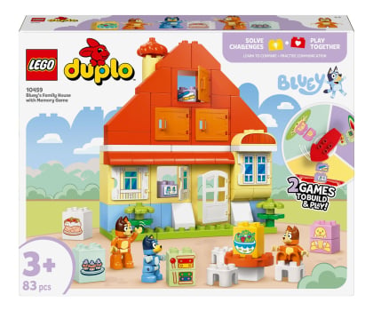 Klocki LEGO® LEGO DUPLO Bluey Dom rodzinny Blue z grą pamięciową 10459